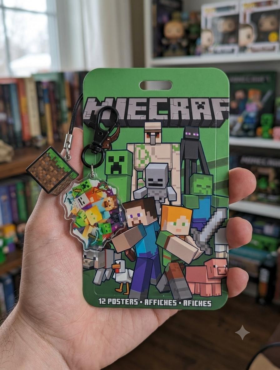 Porte-cartes Minecraft avec lanière