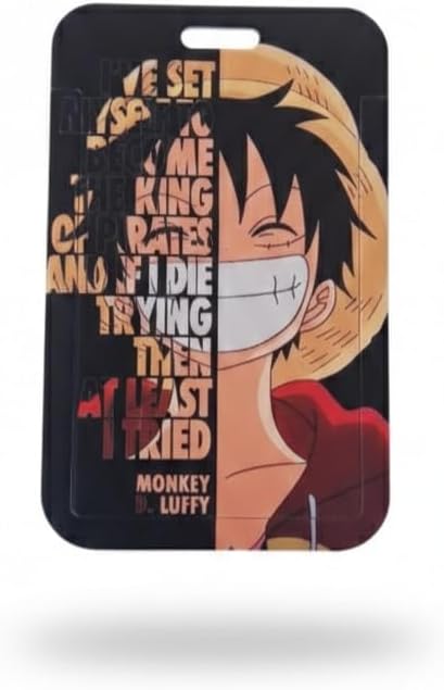 Porte Carte avec Lanière Style Anime Pirate Monkey D Luffy