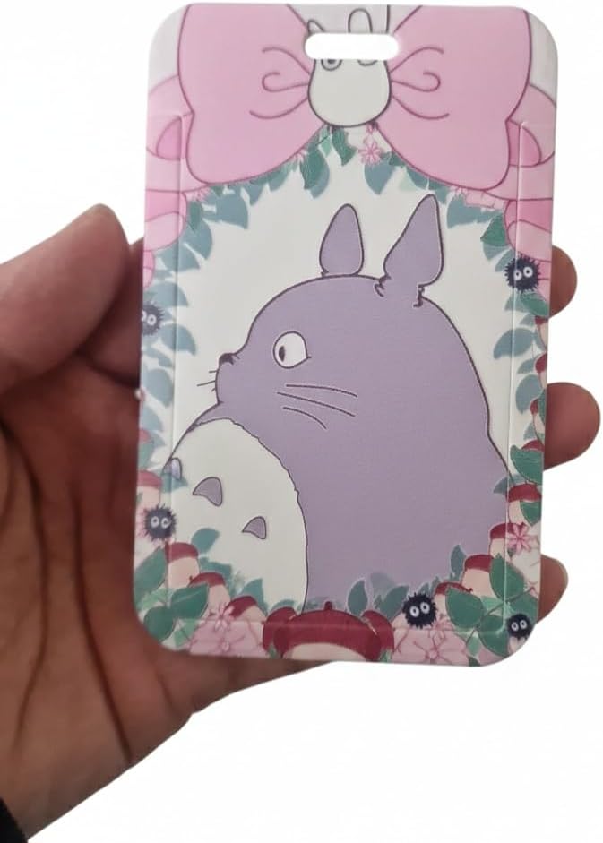 Porte Carte avec Lanière Style Totoro