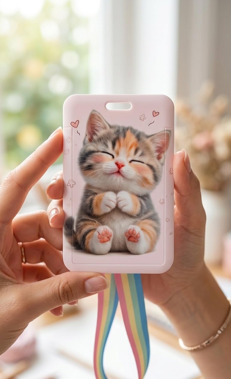 Porte-cartes Chaton kawai