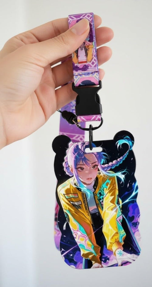 Porte Carte avec Lanière Kpop Rumi