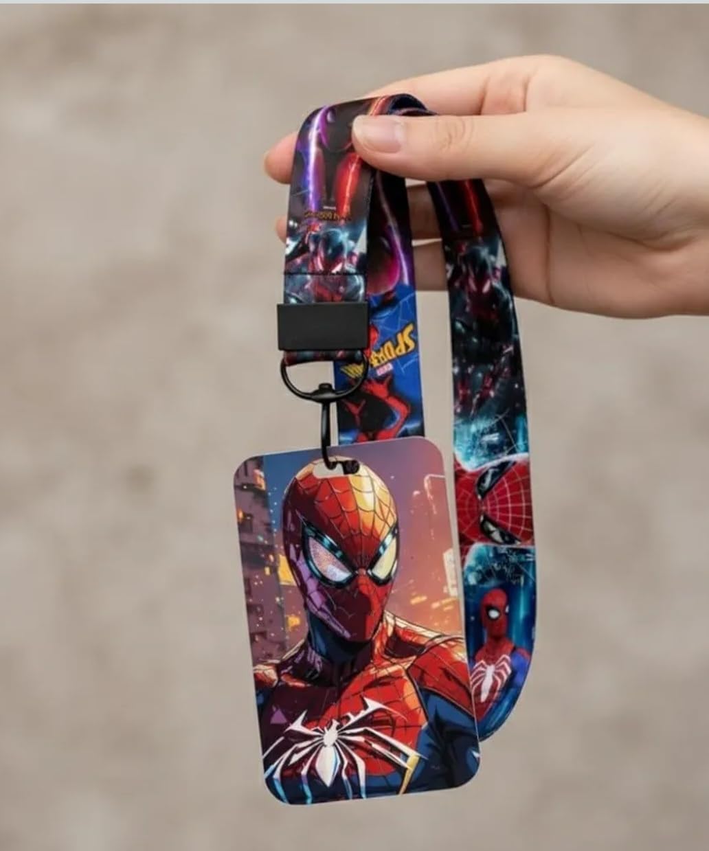 Porte Carte avec Lanière Spider man