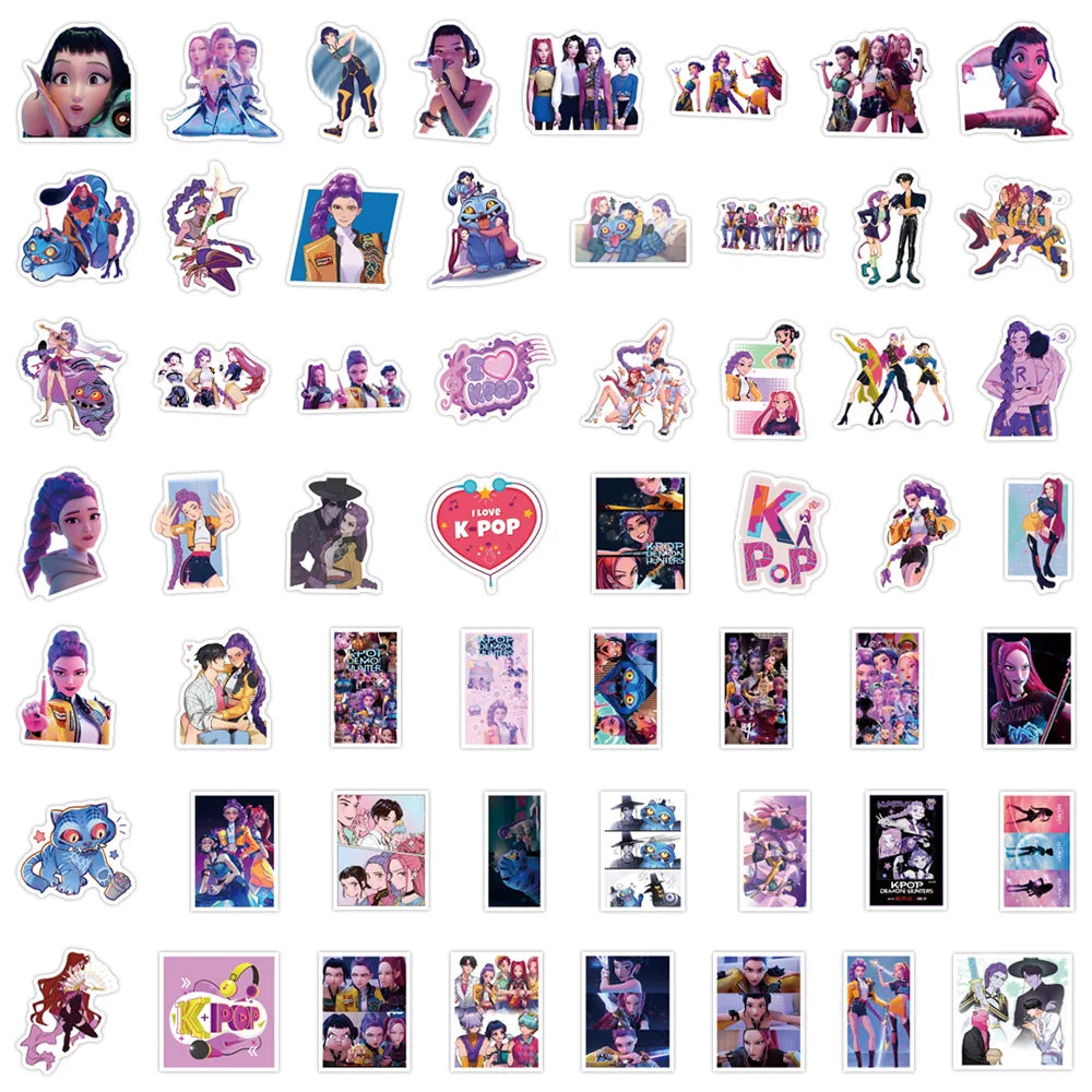 Lot de 50 à 100 Stickers Manga & Anime Waterproof – Autocollants Vinyle pour PC, Ordinateur, Téléphone, Vélo, Voiture & Carnet