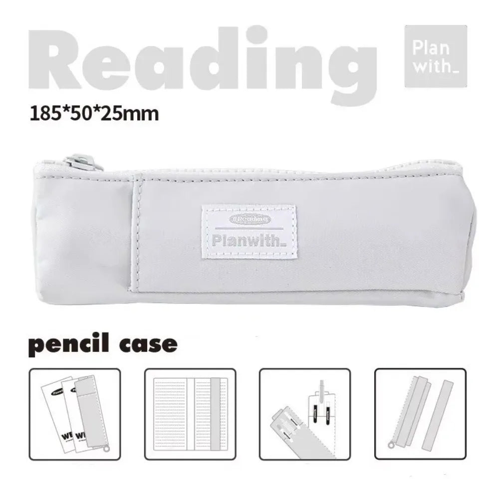 Trousses à stylos avec Bande élastique réglable, Petite Trousse à Crayons Fine pour journaux, école, Papeterie, Bureau