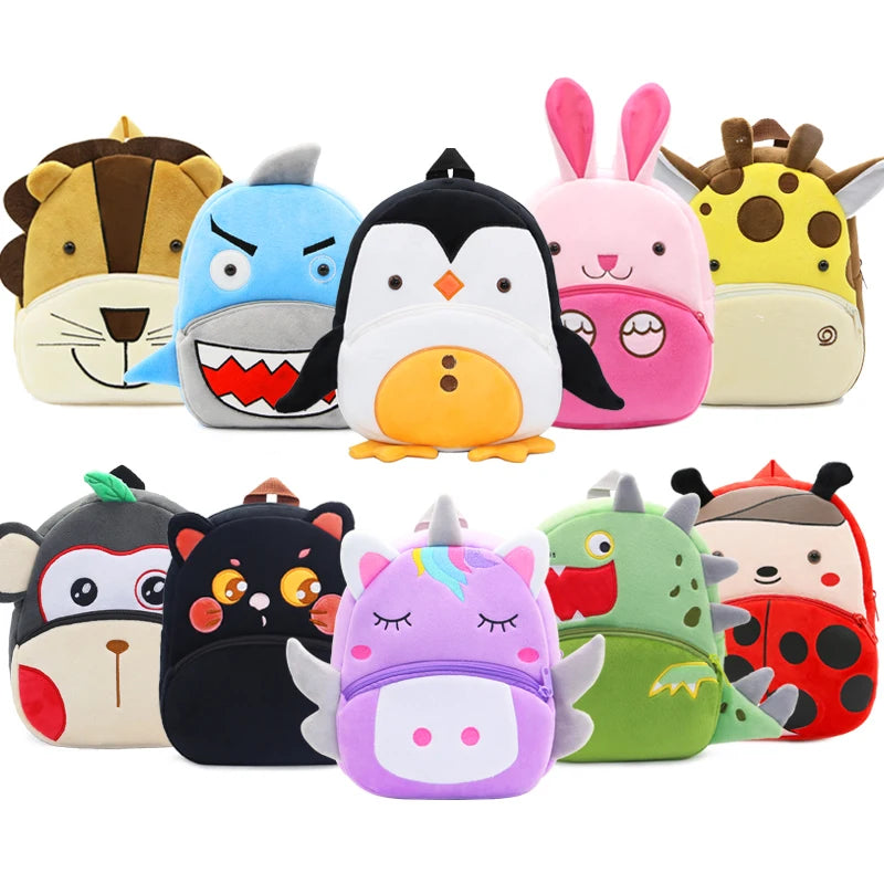 Sac à Dos Animaux en Peluche Enfant - Sac Maternelle & Crèche Mignon