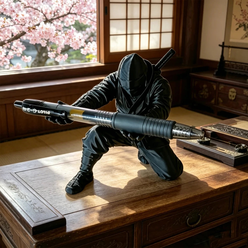 🥷 Porte-Stylos Ninja Anime 3D ⚔️ | Organiseur de Bureau Original 🎨 Pot à Crayons Manga 📚 Décoration Geek 🎁