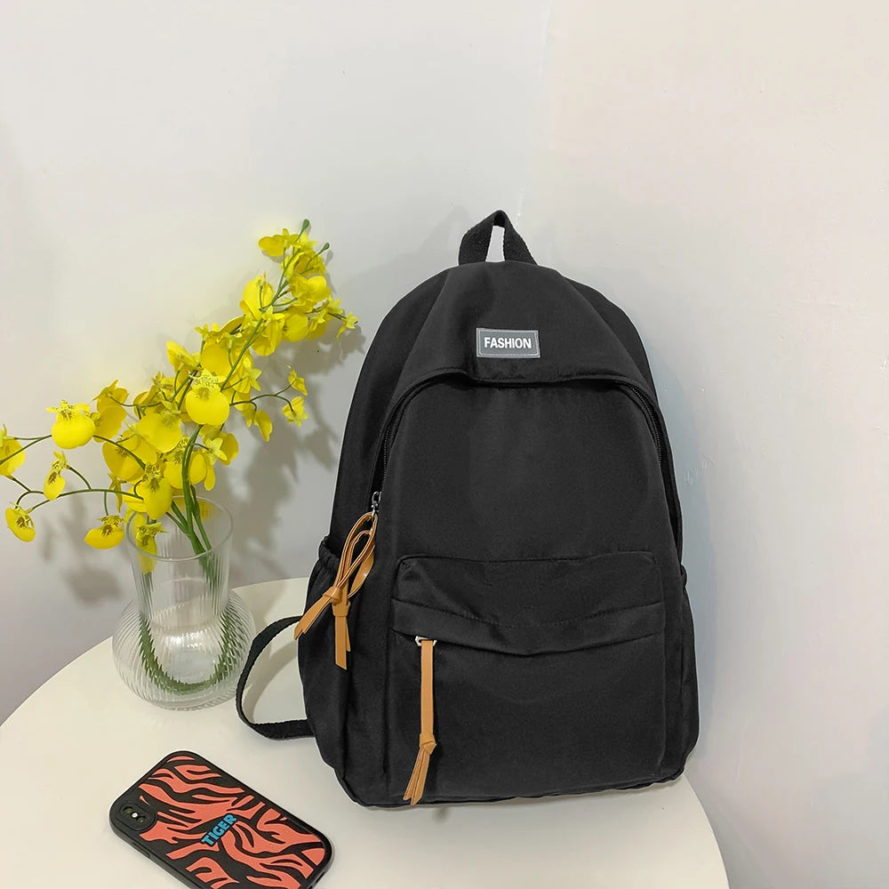 Sac à Dos Décontracté pour Collège et Lycée – Bleu Gris – Style Urbain