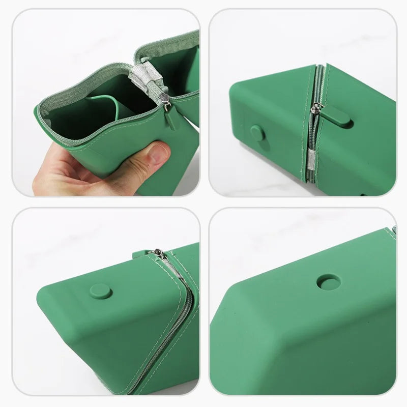 Trousse Triangulaire Verticale - Organisateur de Bureau Amovible à Deux Compartiments
