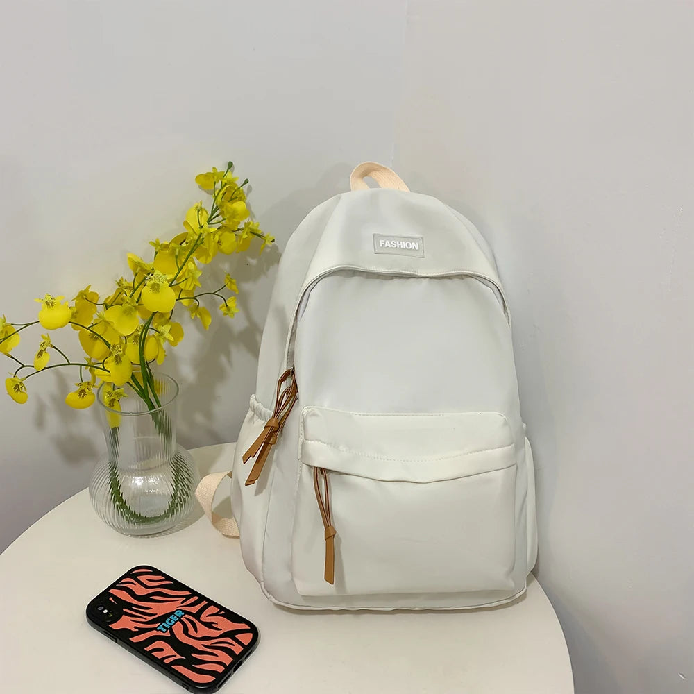 Sac à Dos Décontracté pour Collège et Lycée – Bleu Gris – Style Urbain