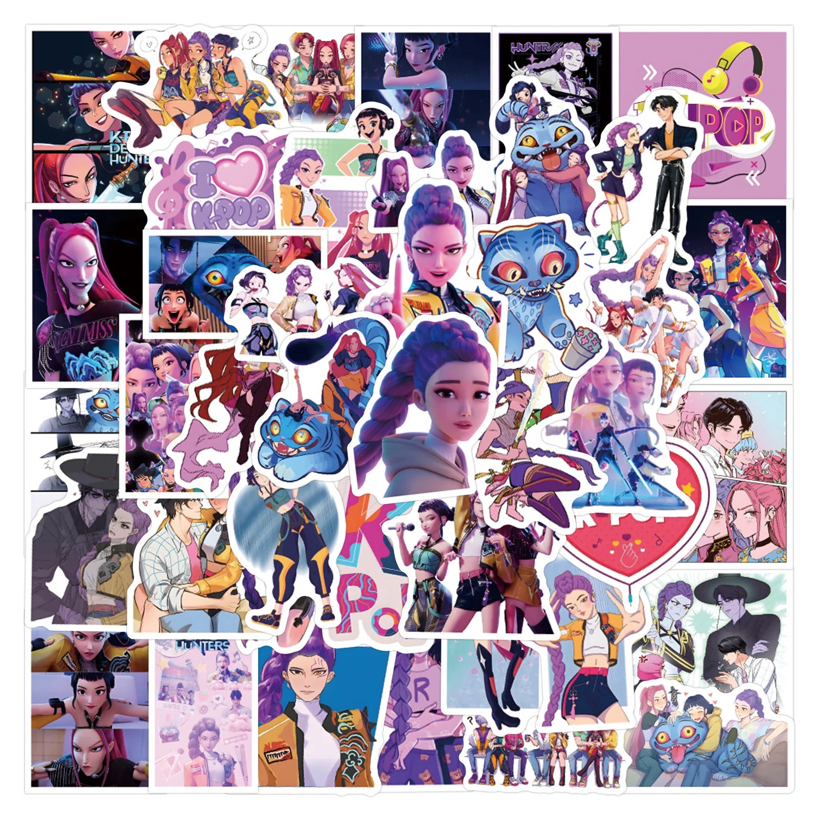 Lot de 50 à 100 Stickers Manga & Anime Waterproof – Autocollants Vinyle pour PC, Ordinateur, Téléphone, Vélo, Voiture & Carnet