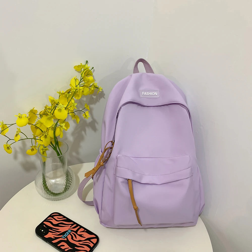 Sac à Dos Décontracté pour Collège et Lycée – Bleu Gris – Style Urbain