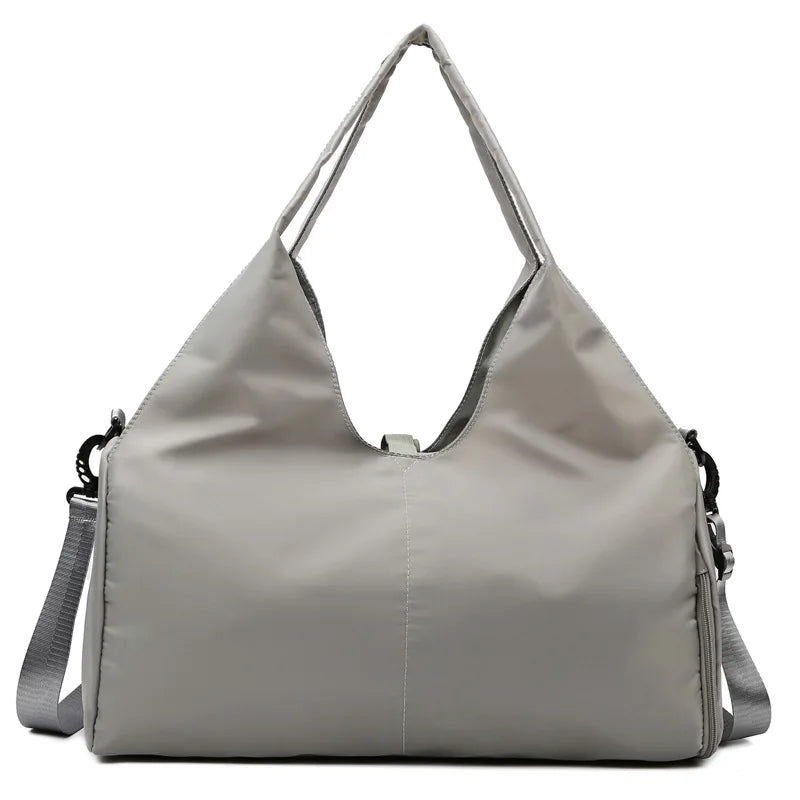 Sac de Sport Yoga pour Femme avec Compartiment Chaussures - Rose Poudré