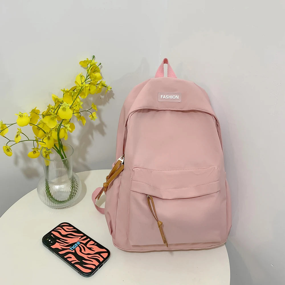 Sac à Dos Décontracté pour Collège et Lycée – Bleu Gris – Style Urbain