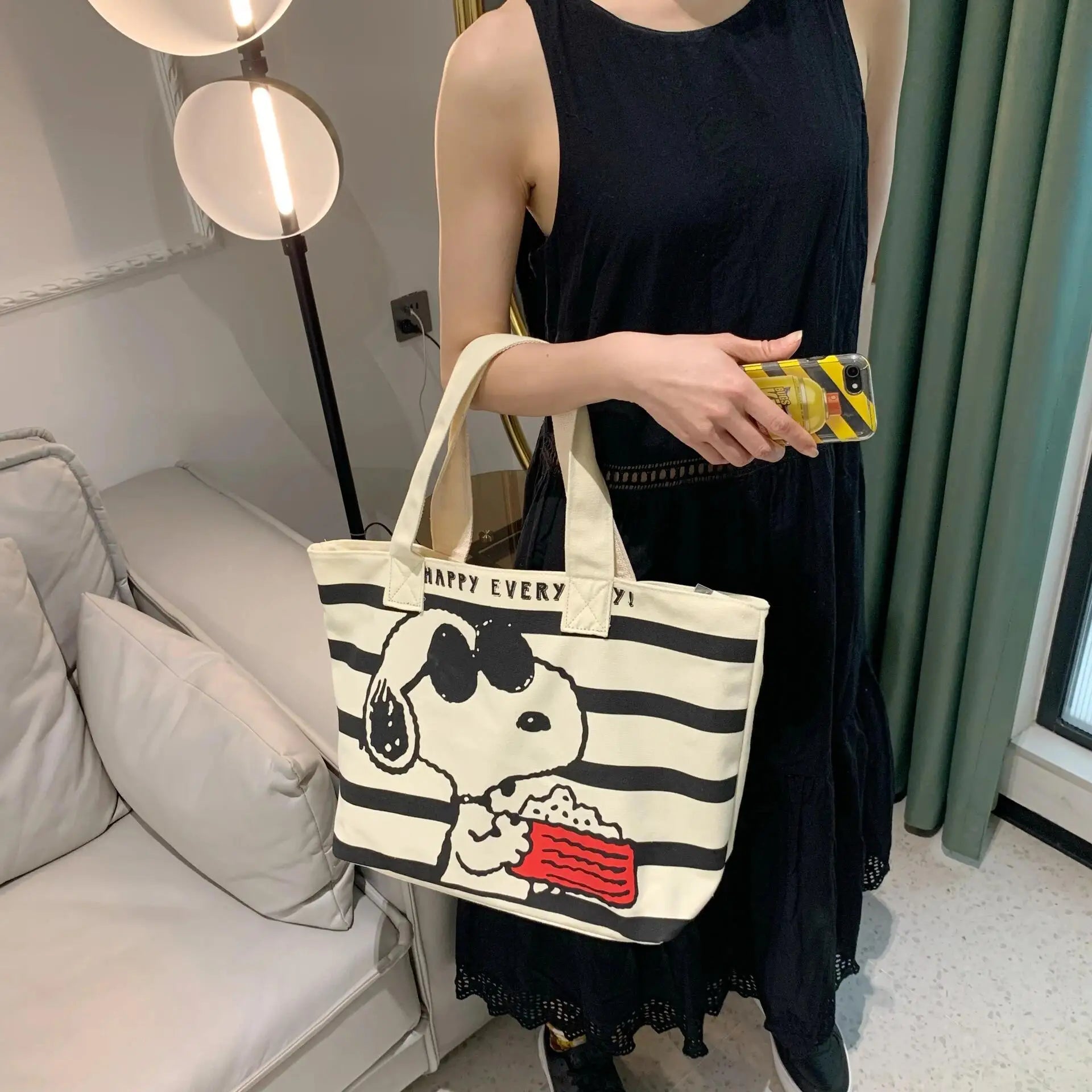 Sac tote bag snoopy manga