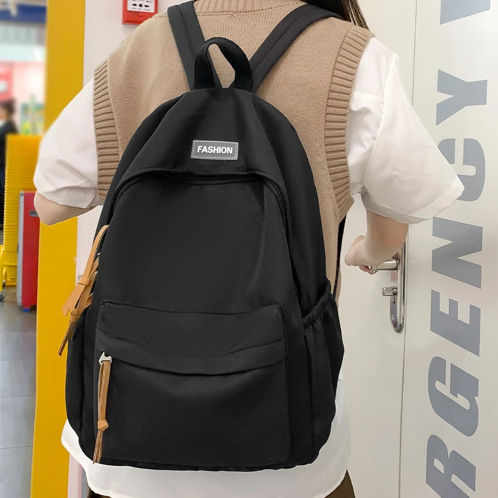 Sac à Dos Décontracté pour Collège et Lycée – Bleu Gris – Style Urbain