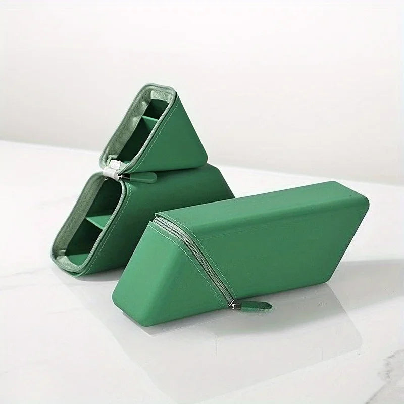 Trousse Triangulaire Verticale - Organisateur de Bureau Amovible à Deux Compartiments