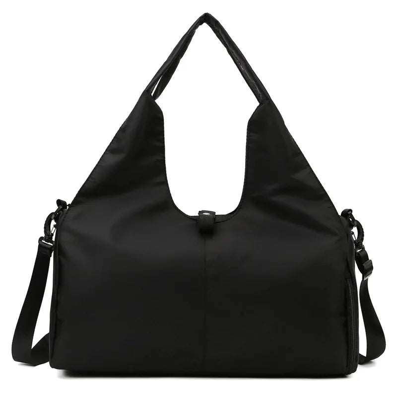 Sac de Sport Yoga pour Femme avec Compartiment Chaussures - Rose Poudré