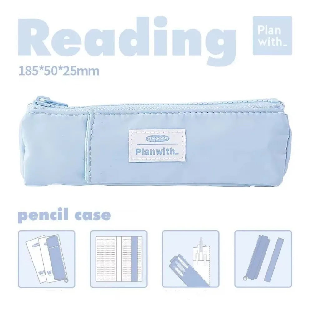 Trousses à stylos avec Bande élastique réglable, Petite Trousse à Crayons Fine pour journaux, école, Papeterie, Bureau
