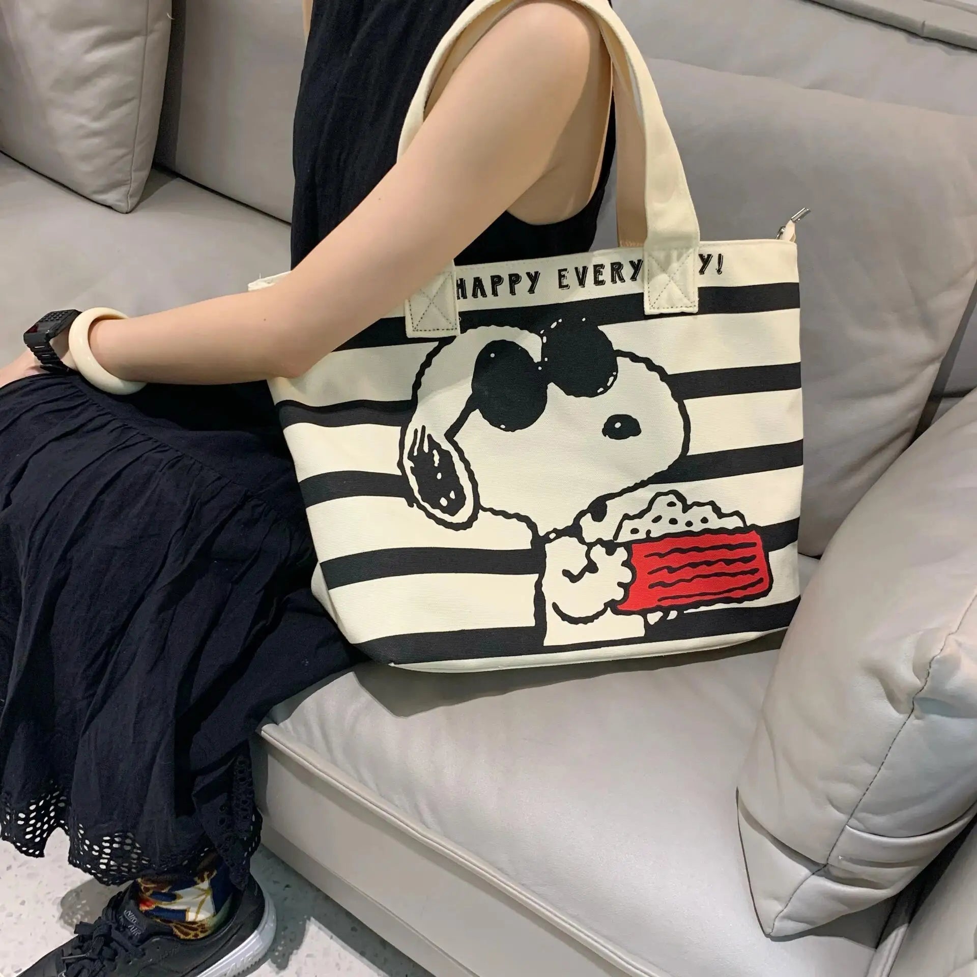 Sac tote bag snoopy manga