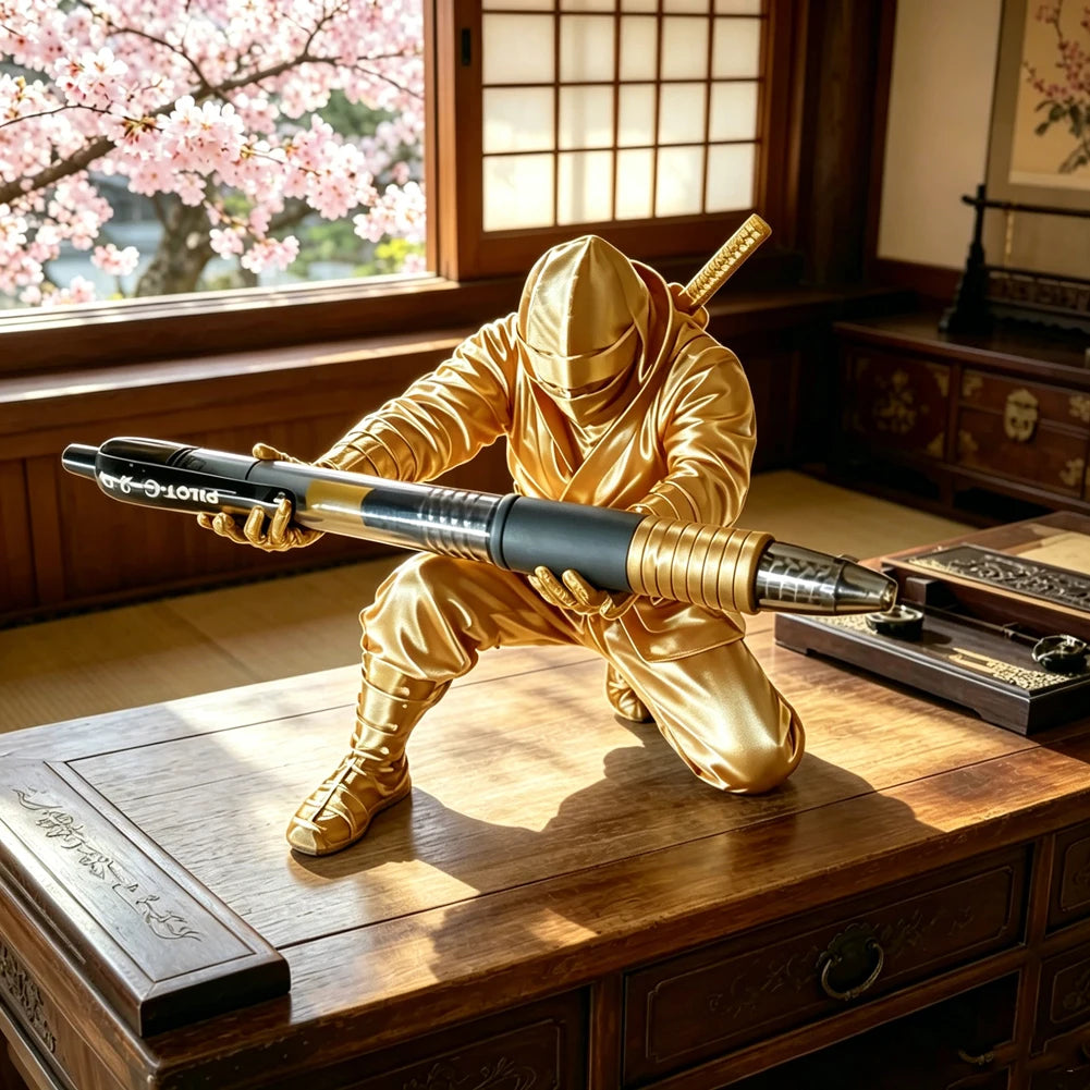 🥷 Porte-Stylos Ninja Anime 3D ⚔️ | Organiseur de Bureau Original 🎨 Pot à Crayons Manga 📚 Décoration Geek 🎁