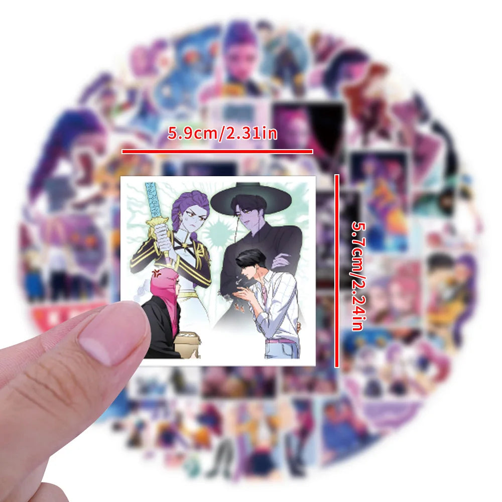 Lot de 50 à 100 Stickers Manga & Anime Waterproof – Autocollants Vinyle pour PC, Ordinateur, Téléphone, Vélo, Voiture & Carnet