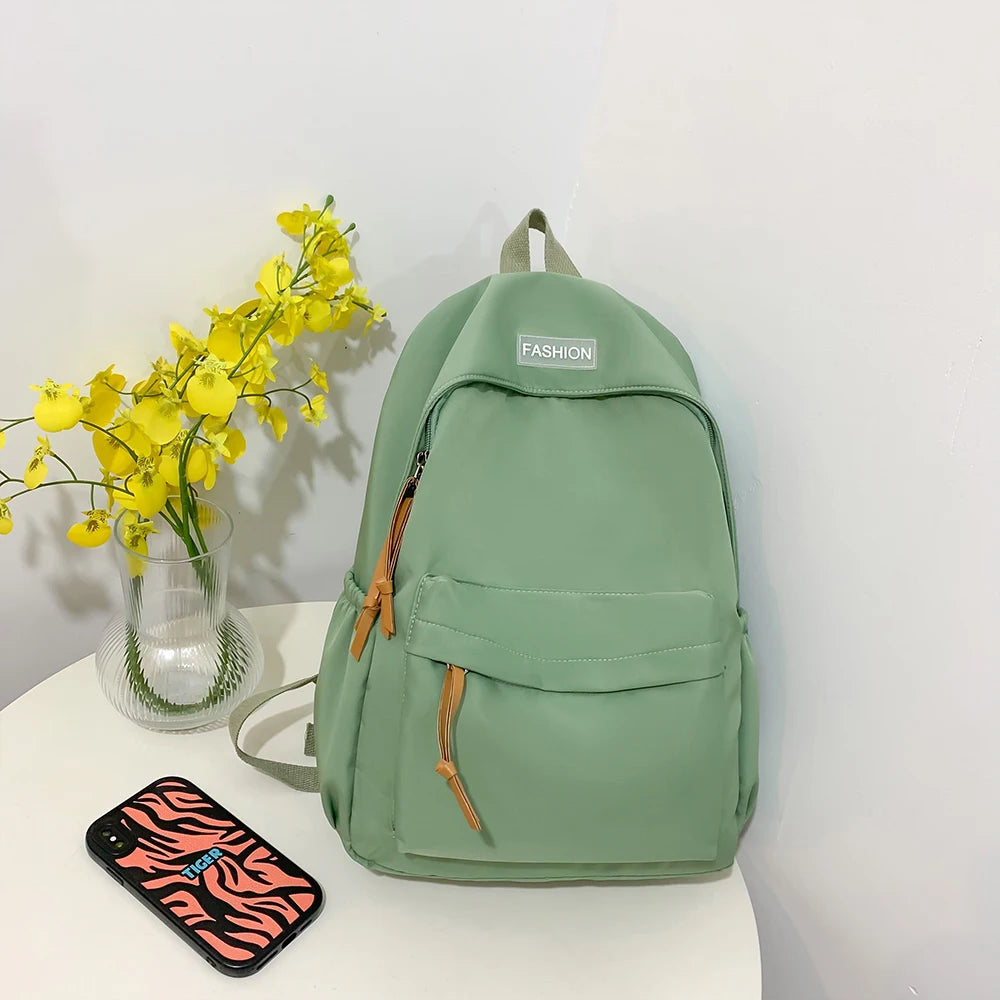 Sac à Dos Décontracté pour Collège et Lycée – Bleu Gris – Style Urbain