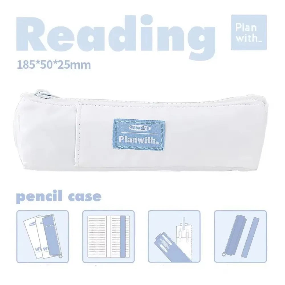Trousses à stylos avec Bande élastique réglable, Petite Trousse à Crayons Fine pour journaux, école, Papeterie, Bureau