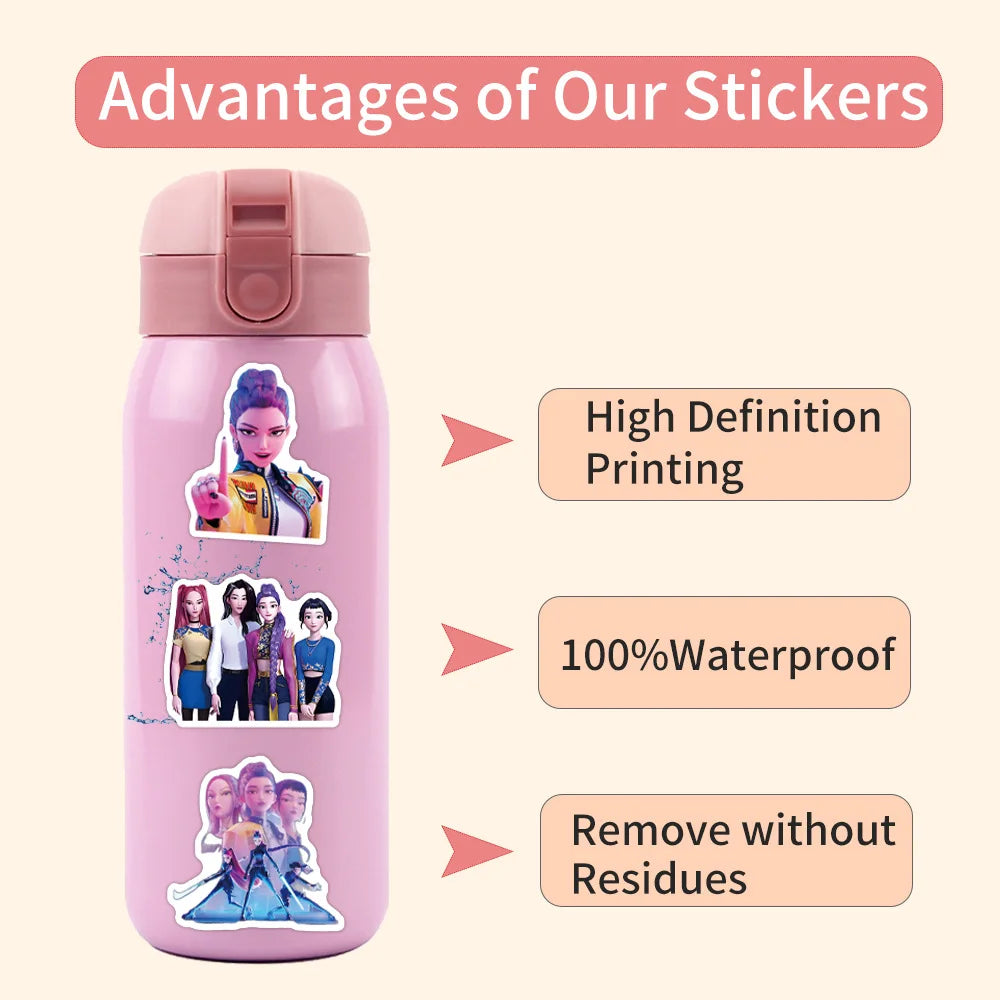 Lot de 50 à 100 Stickers Manga & Anime Waterproof – Autocollants Vinyle pour PC, Ordinateur, Téléphone, Vélo, Voiture & Carnet
