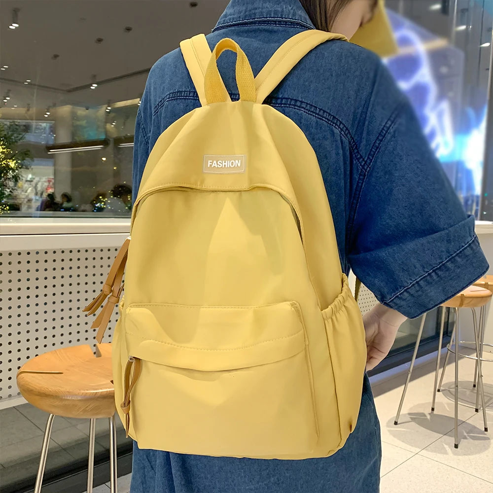 Sac à Dos Décontracté pour Collège et Lycée – Bleu Gris – Style Urbain